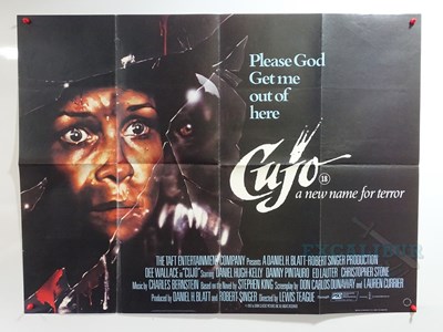 Lot 497 - A group of 6 UK Quad horror movie posters to...