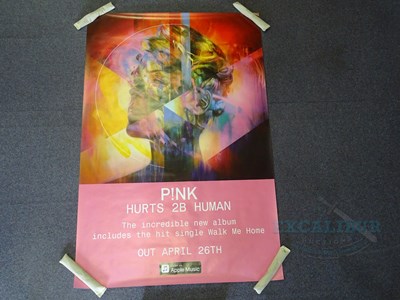Lot 50 - PINK - A pair of Hurts 2B Human Album posters -...