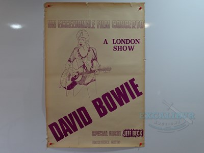 Lot 6 - DAVID BOWIE - A rare Italian film poster for...