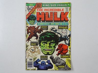 Lot 209 - INCREDIBLE HULK: KING-SIZE ANNUAL #5 - (1976 -...