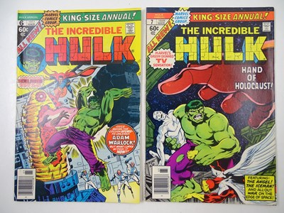 Lot 210 - INCREDIBLE HULK: KING-SIZE ANNUAL #6 & 7 (2 in...