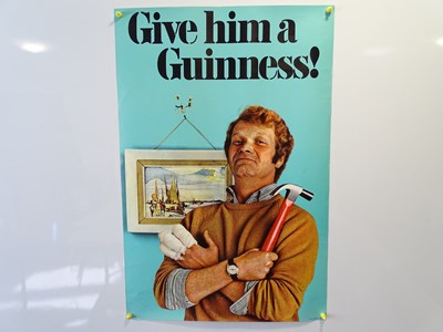 Lot 126 - GUINNESS: 'Give him a Guinness!' (51cm x 76cm)...