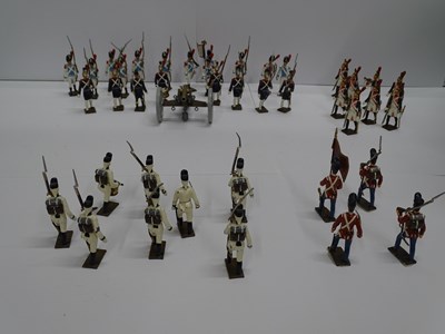 Lot 113 - A large group of Napoleonic war lead soldiers...
