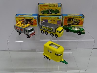 Lot 12 - A group of MATCHBOX Superfast cars comprising...