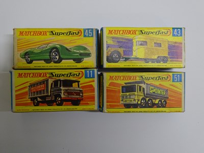 Lot 12 - A group of MATCHBOX Superfast cars comprising...