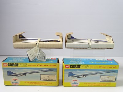 Lot 122 - A pair of boxed CORGI Toys BAC-SUD Concordes -...