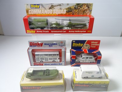 Lot 129 - A group of DINKY Toys comprising 303 Commando...