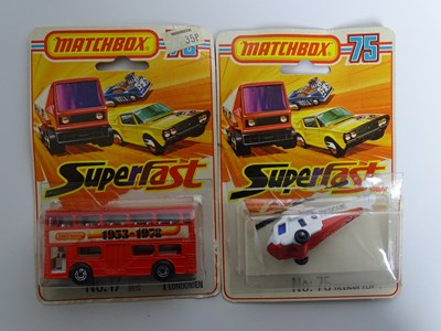 Lot 13 - A group of boxed and carded MATCHBOX Superfast...