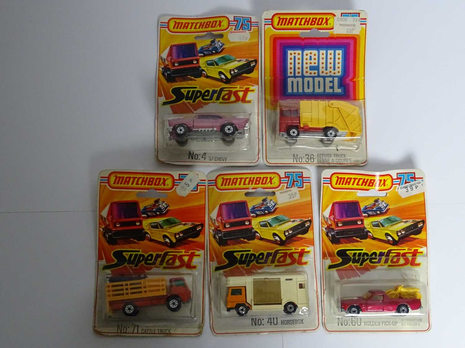 Lot 14 - A group of MATCHBOX Superfast vehicles all on...