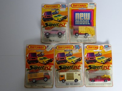 Lot 14 - A group of MATCHBOX Superfast vehicles all on...