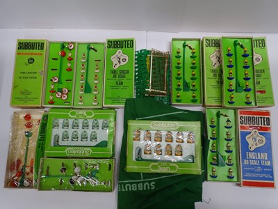 Lot 177 - A selection of SUBBUTEO table soccer teams -...