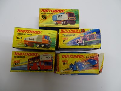 Lot 18 - A group of MATCHBOX Superfast cars comprising...