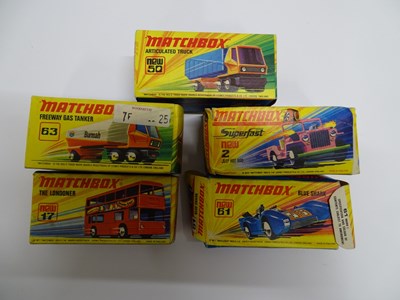 Lot 18 - A group of MATCHBOX Superfast cars comprising...