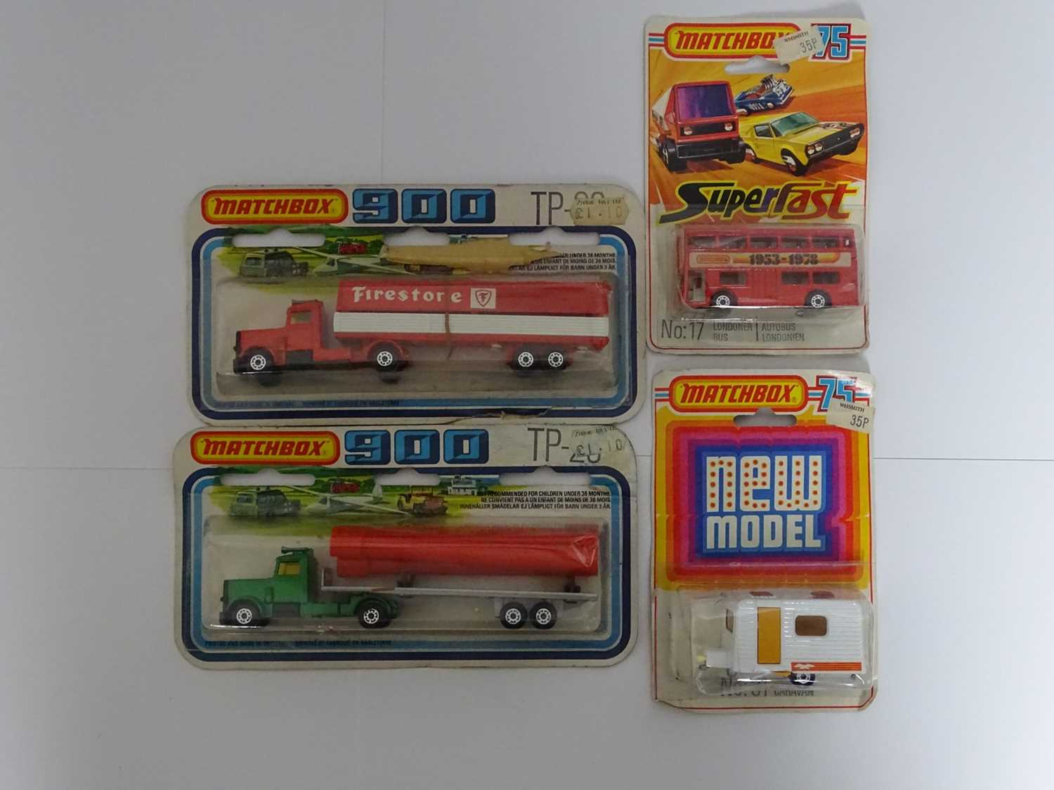 Lot 20 - A group of MATCHBOX models sealed on original...