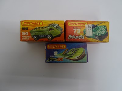 Lot 21 - A group of MATCHBOX military vehicles to...