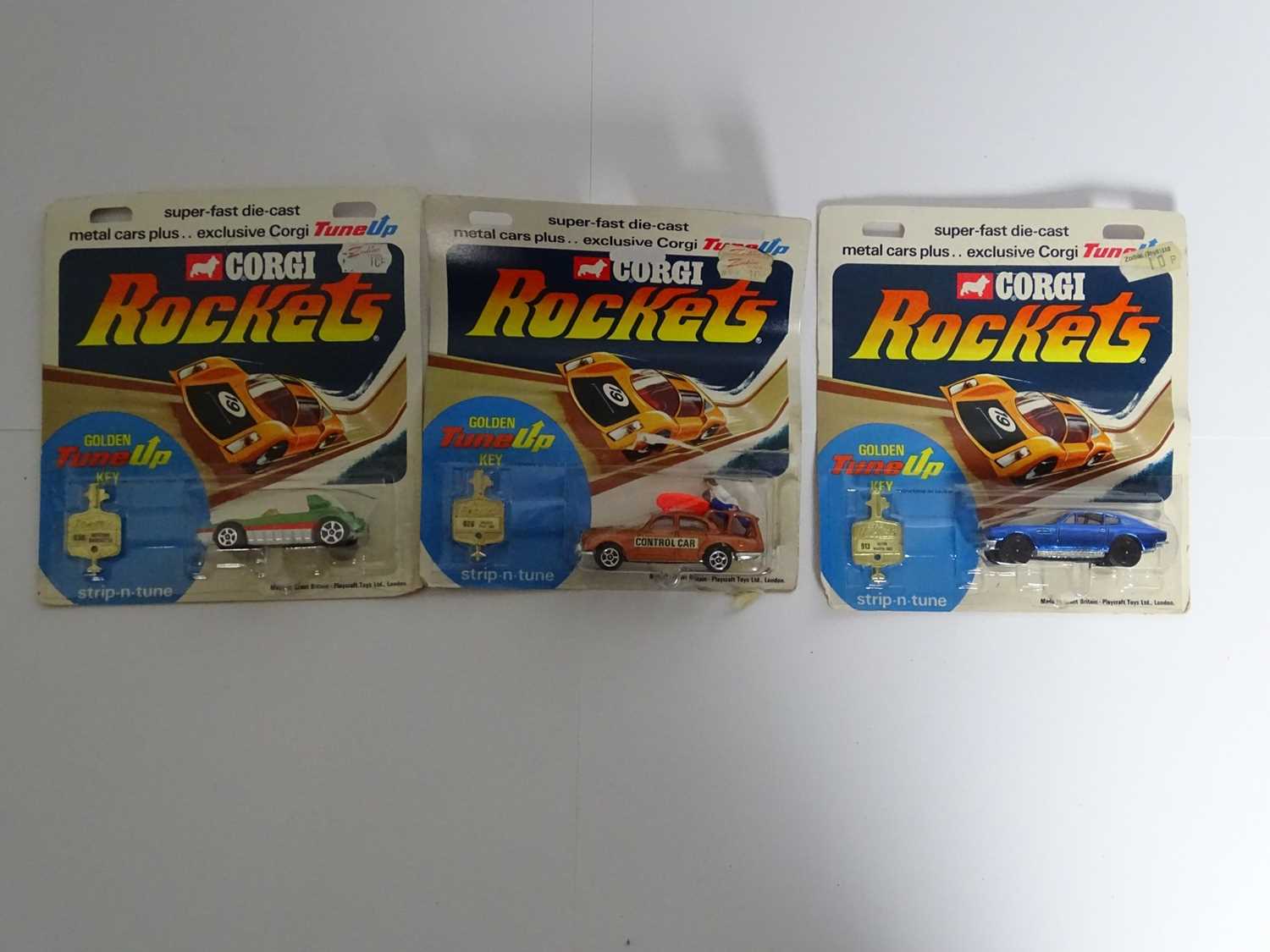 Lot 31 - A group of three CORGI ROCKETS comprising...