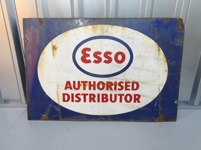 Lot 19 - ESSO enamel (36" x 24")- single sided...