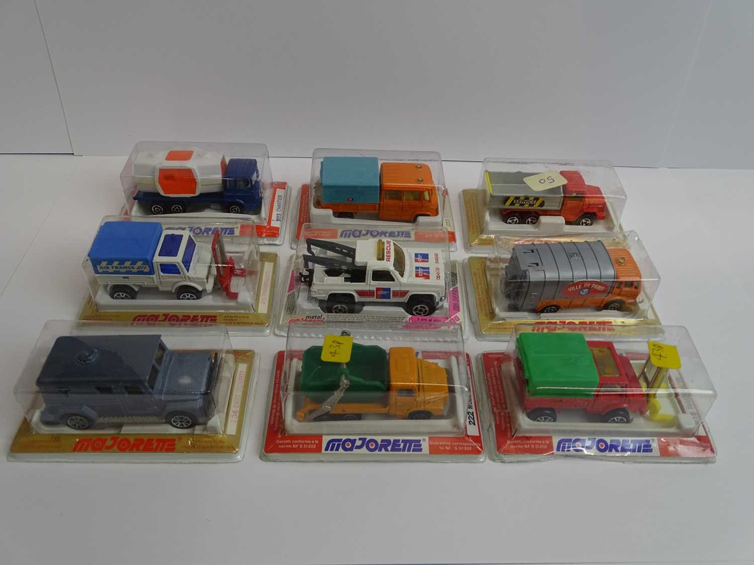 Lot 45 - A group of MAJORETTE vans and trucks all...