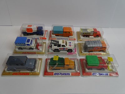 Lot 45 - A group of MAJORETTE vans and trucks all...