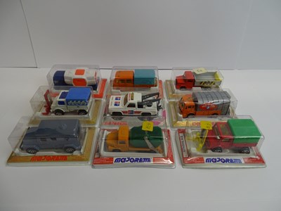 Lot 45 - A group of MAJORETTE vans and trucks all...