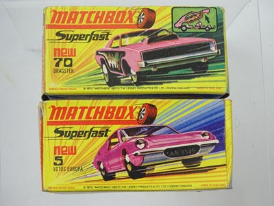 Lot 5 - A group of MATCHBOX Superfast cars comprising...