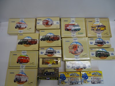 Lot 92 - A quantity of CORGI CLASSICS buses, vans and...