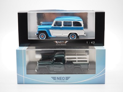 Lot 117 - A pair of 1:43 scale hand built resin models...