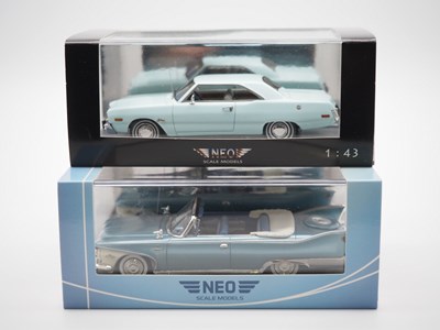 Lot 127 - A pair of 1:43 scale hand built resin models...