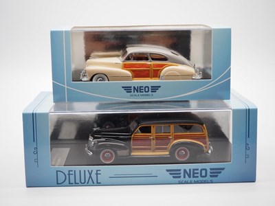 Lot 136 - A pair of 1:43 scale hand built resin models...