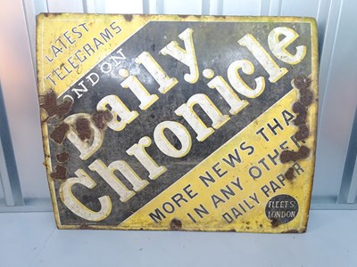 Lot 26 - DAILY CHRONICLE (36" x 30") - enamel single...