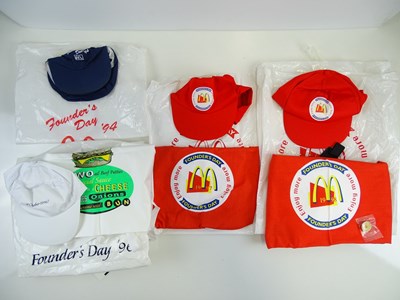 Lot 278 - A group of MCDONALDS crew wear - worn by Head...
