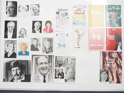 Lot 21 - A large collection of autographed photographs...