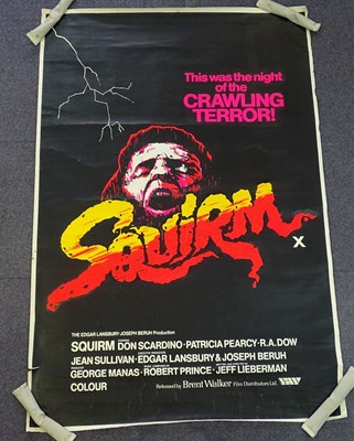 Lot 287 - SQUIRM (1976) - A 60" x 40" movie poster for...