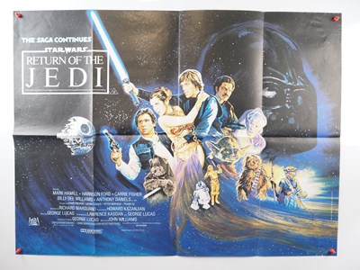 Lot 352 - STAR WARS RETURN OF THE JEDI (1983) - UK Quad...