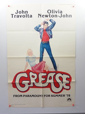 Lot 395 - GREASE (1978) Advance artwork style one sheet...