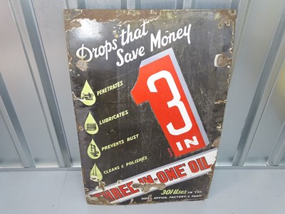 Lot 39 - 3 IN 1 OIL (24" x 36") - enamel single sided...
