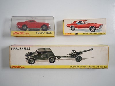 Lot 100 - A group of DINKY toys comprising of 116 Volvo...