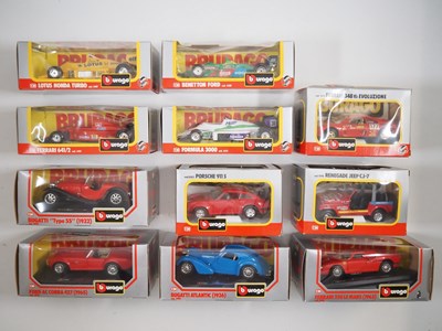 Lot 102 - A group of BBURAGO 1:24 scale cars - VG in G...