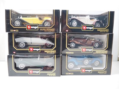 Lot 109 - A group of BBURAGO 1:18 scale pre-war cars -...