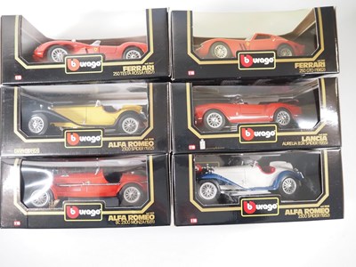 Lot 113 - A group of BBURAGO 1:18 scale Italian sports...