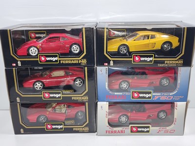 Lot 114 - A group of BBURAGO 1:18 scale Ferrari sports...