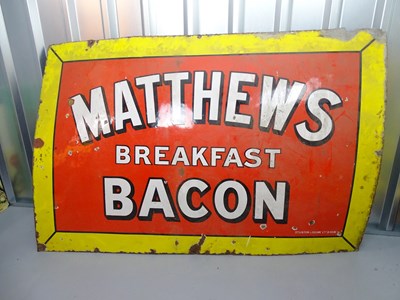 Lot 47 - MATTHEWS BREAKFAST BACON (60" x 40") - enamel...