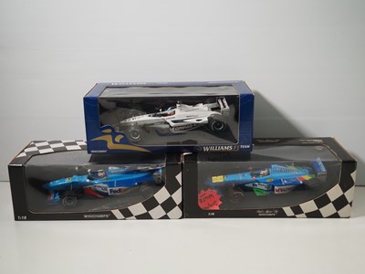 Lot 15 - A group of MINICHAMPS 1:18 scale Formula 1...