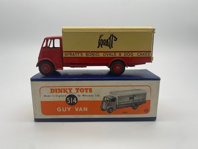 Lot 154 - A DINKY No 514 Guy Van 'Spratts' - red cab and...