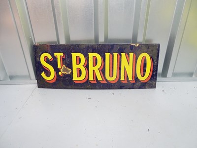 Lot 51 - ST BRUNO (26" x 9.5") - enamel single sided...