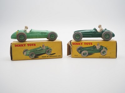Lot 178 - A pair of DINKY toys racing cars comprising a...