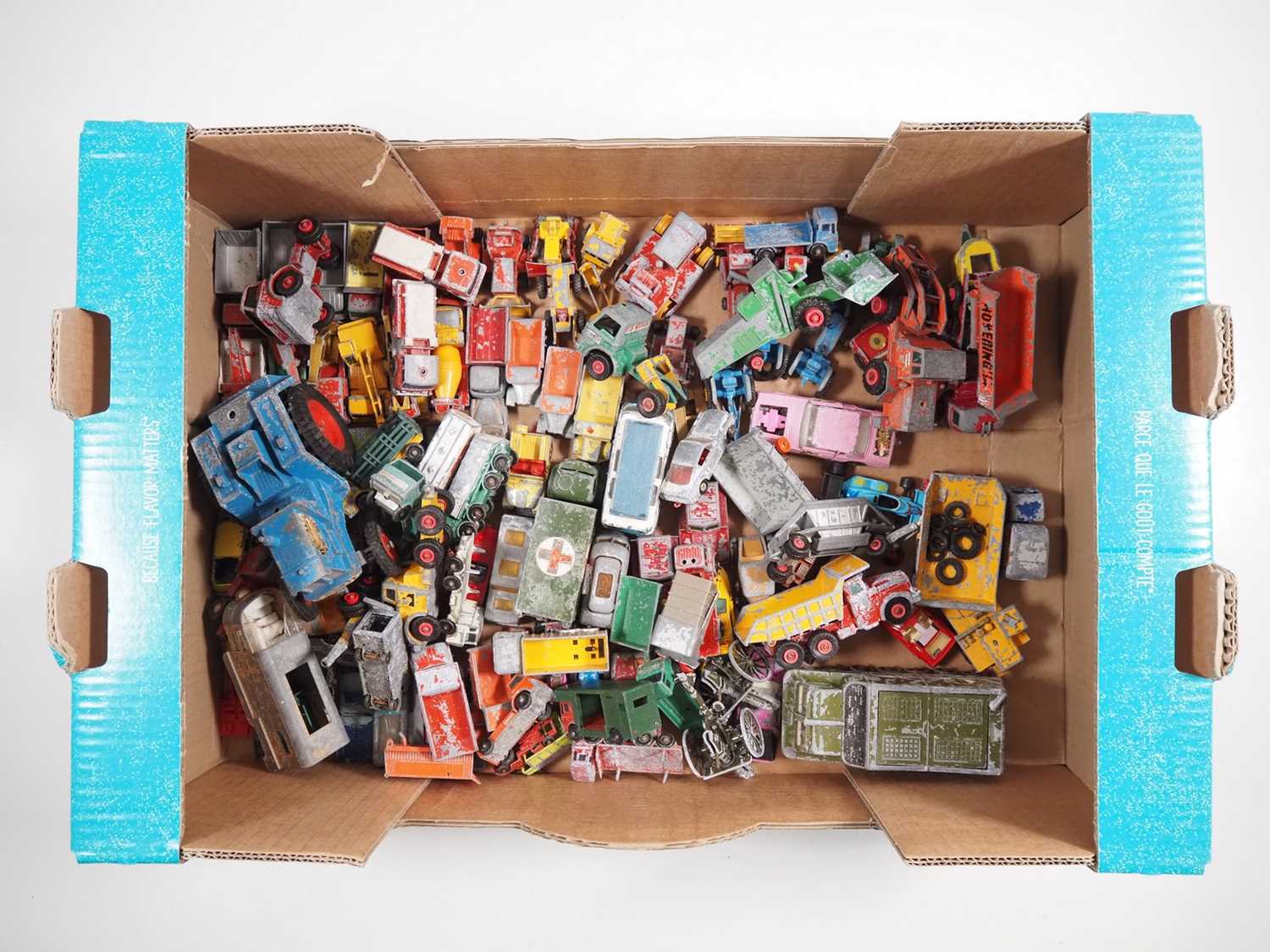 Lot 18 - A large quantity of playworn diecast by LESNEY,...