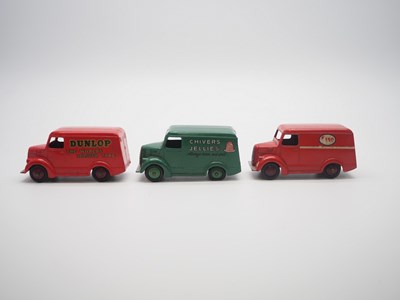 Lot 189 - A group of unboxed DINKY toys Trojan vans...