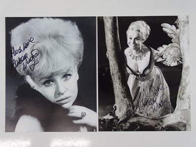Lot 42 - BARBARA WINDSOR - A pair of signed 10x8...