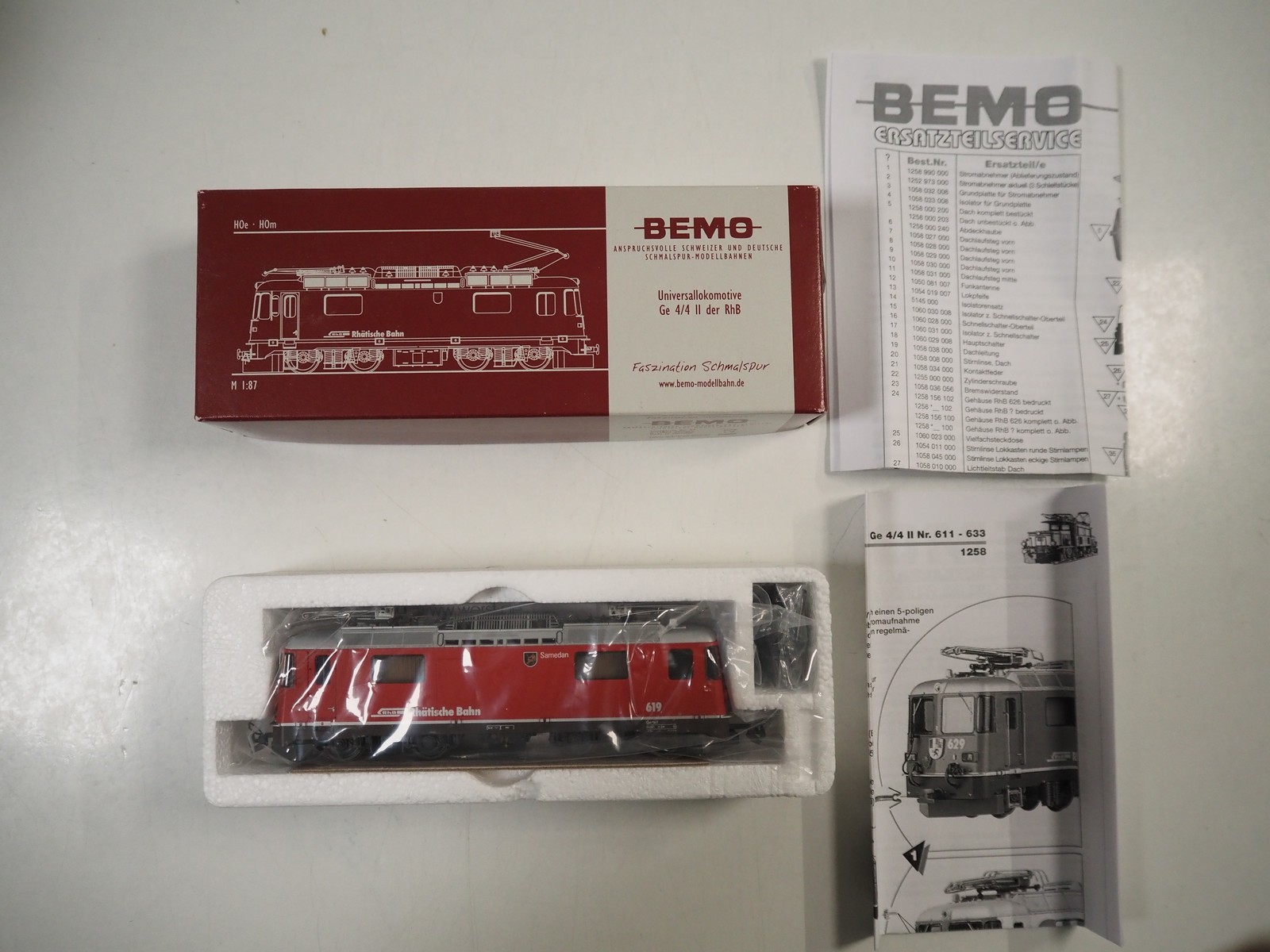 Lot 313 - A BEMO HOe/HOm 1258 149 Swiss outline Ge 4/4